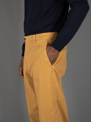 Pantalone Chiaia Cotone - Ocra