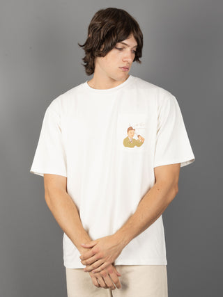 T-Shirt Samurai - samurai bianco