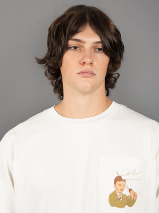T-Shirt Samurai - samurai bianco