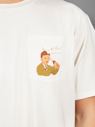 T-Shirt Samurai - samurai bianco
