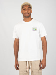 T-Shirt 'Postcard Portofino' - Bianco