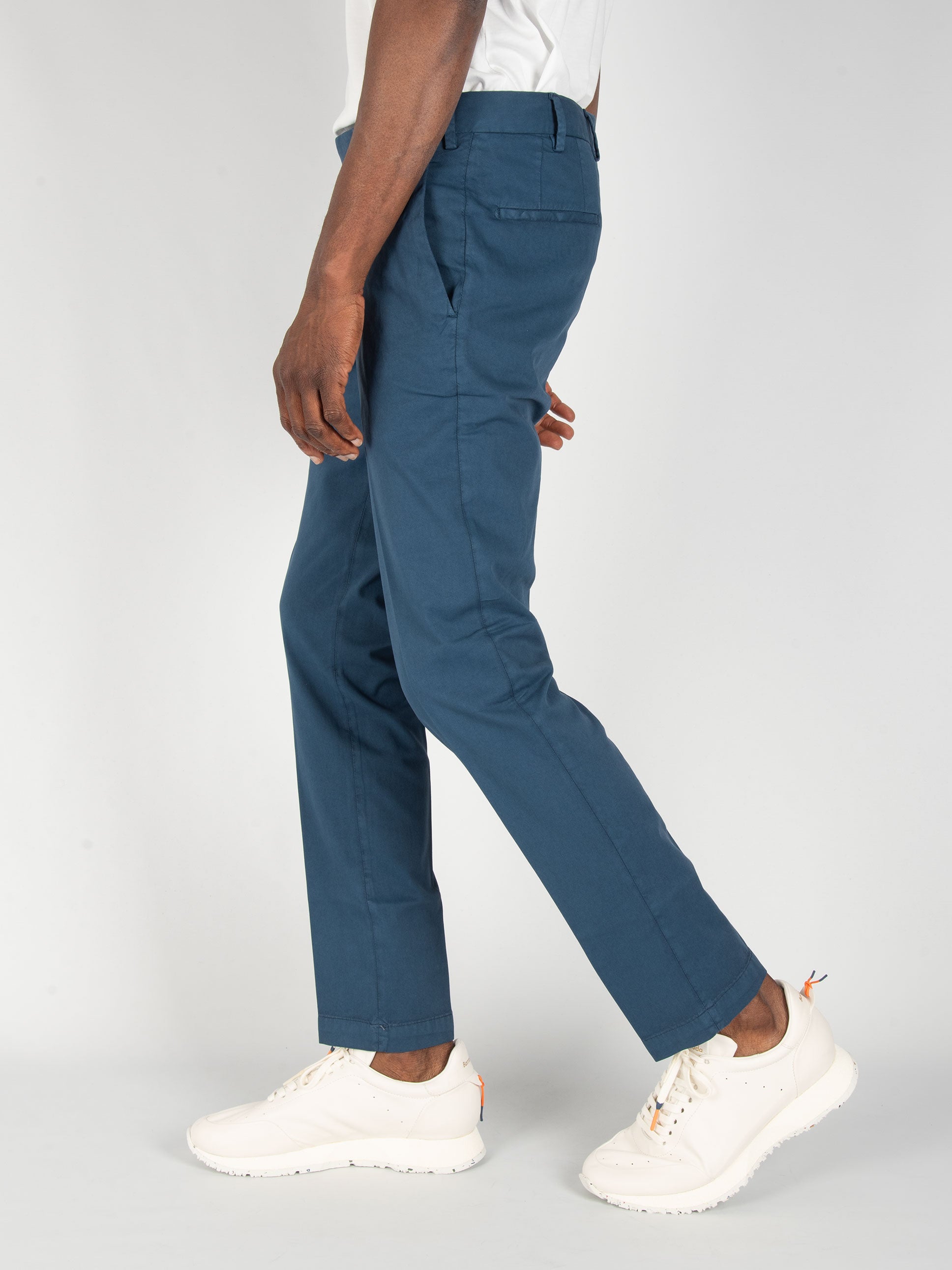 Pantalone Cotone e Seta - Indaco