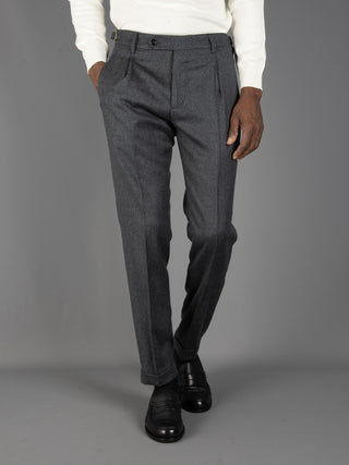 Pantalone Retro Lana - Grigio Scuro