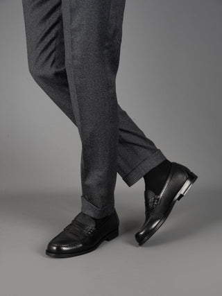 Pantalone Retro Lana - Grigio Scuro