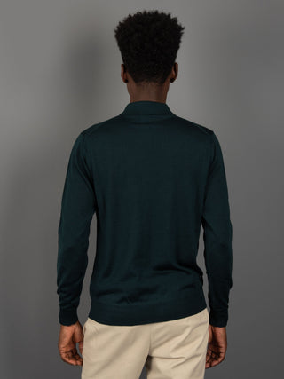 Maglia Polo Seta - Verde Bosco