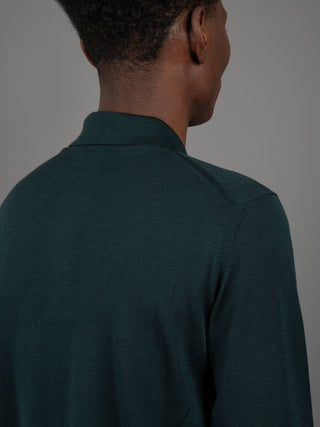 Maglia Polo Seta - Verde Bosco