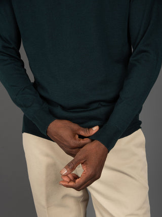 Maglia Polo Seta - Verde Bosco