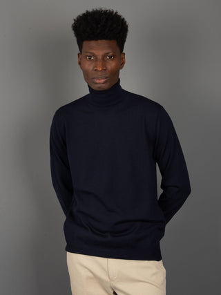 Maglia Dolcevita Extrafine - Blu Notte