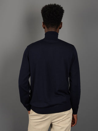 Maglia Dolcevita Extrafine - Blu Notte