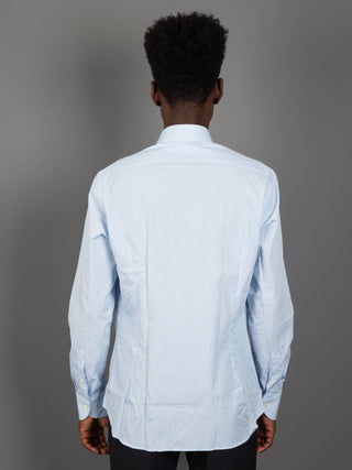 Camicia Millerighe - Bianco/Celeste