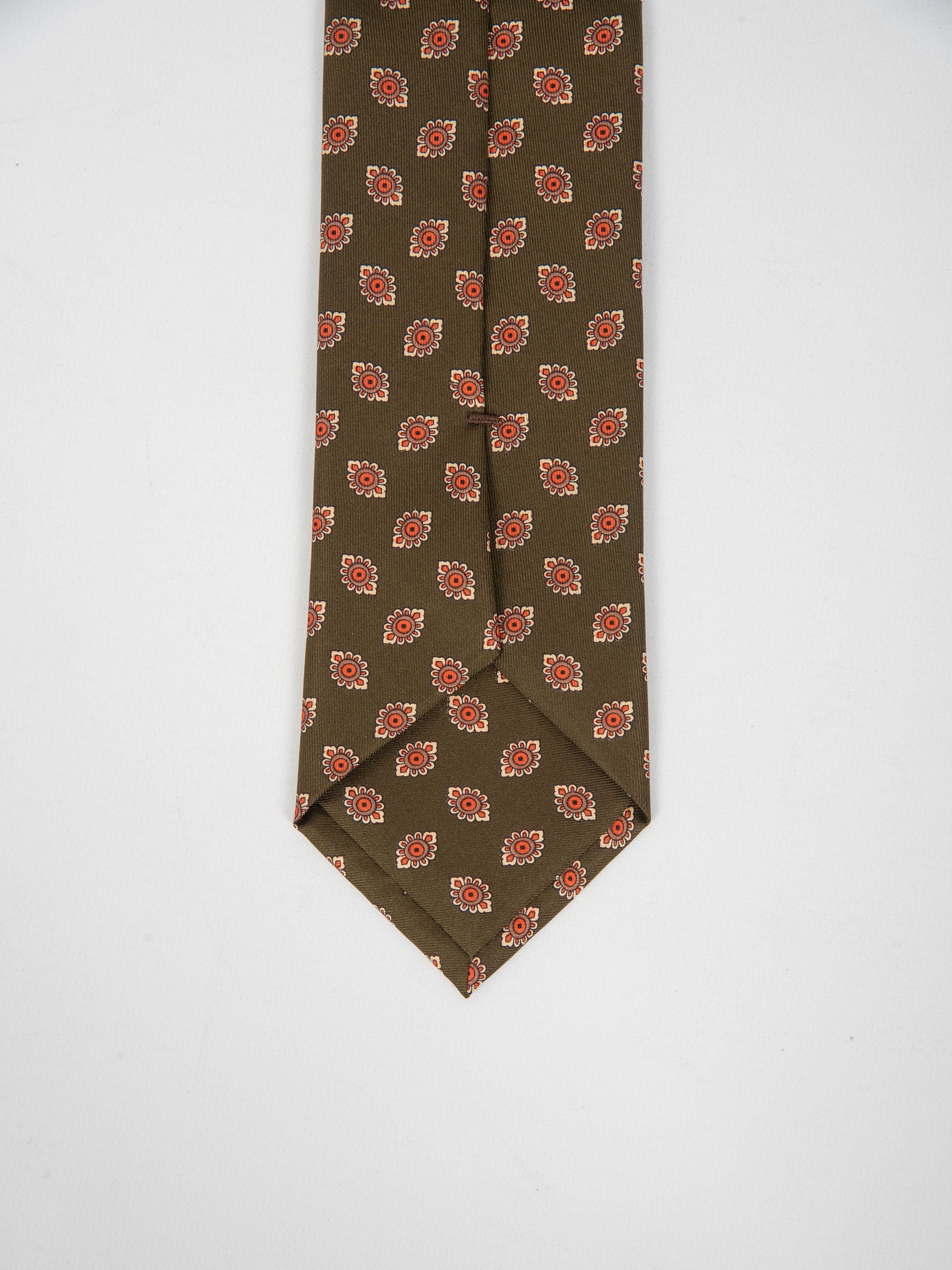 Cravatta Seta Motivo - Verde