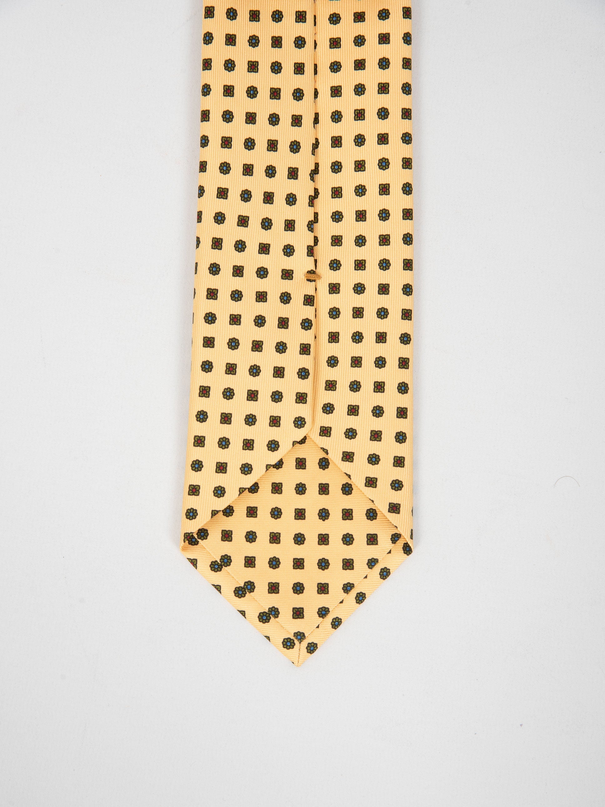 Cravatta Seta Motivo - Giallo