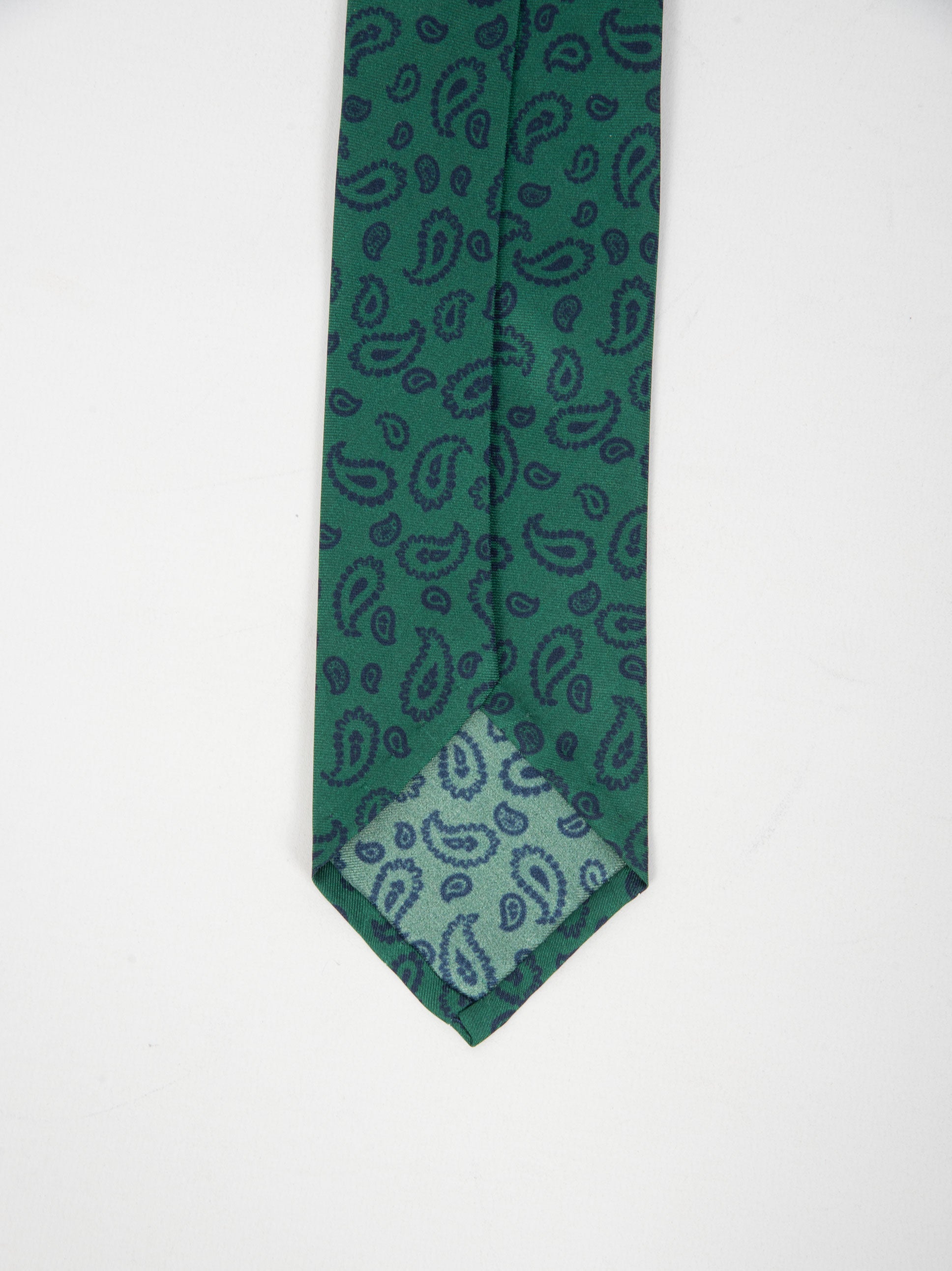 Cravatta seta Cachemire - Verde