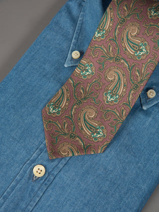 Cravatta Peasly - Rosa Antico