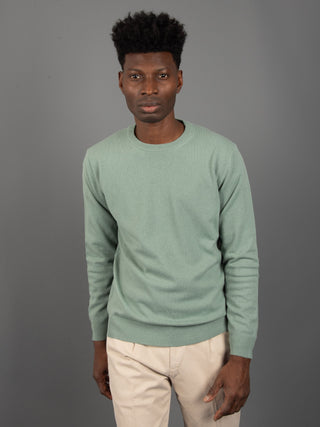 Maglia Lana Cardata - Verde Salvia