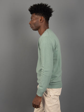 Maglia Lana Cardata - Verde Salvia