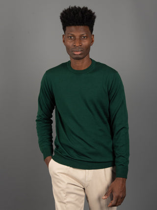 Maglia Lana Merinos - Verde Bottiglia