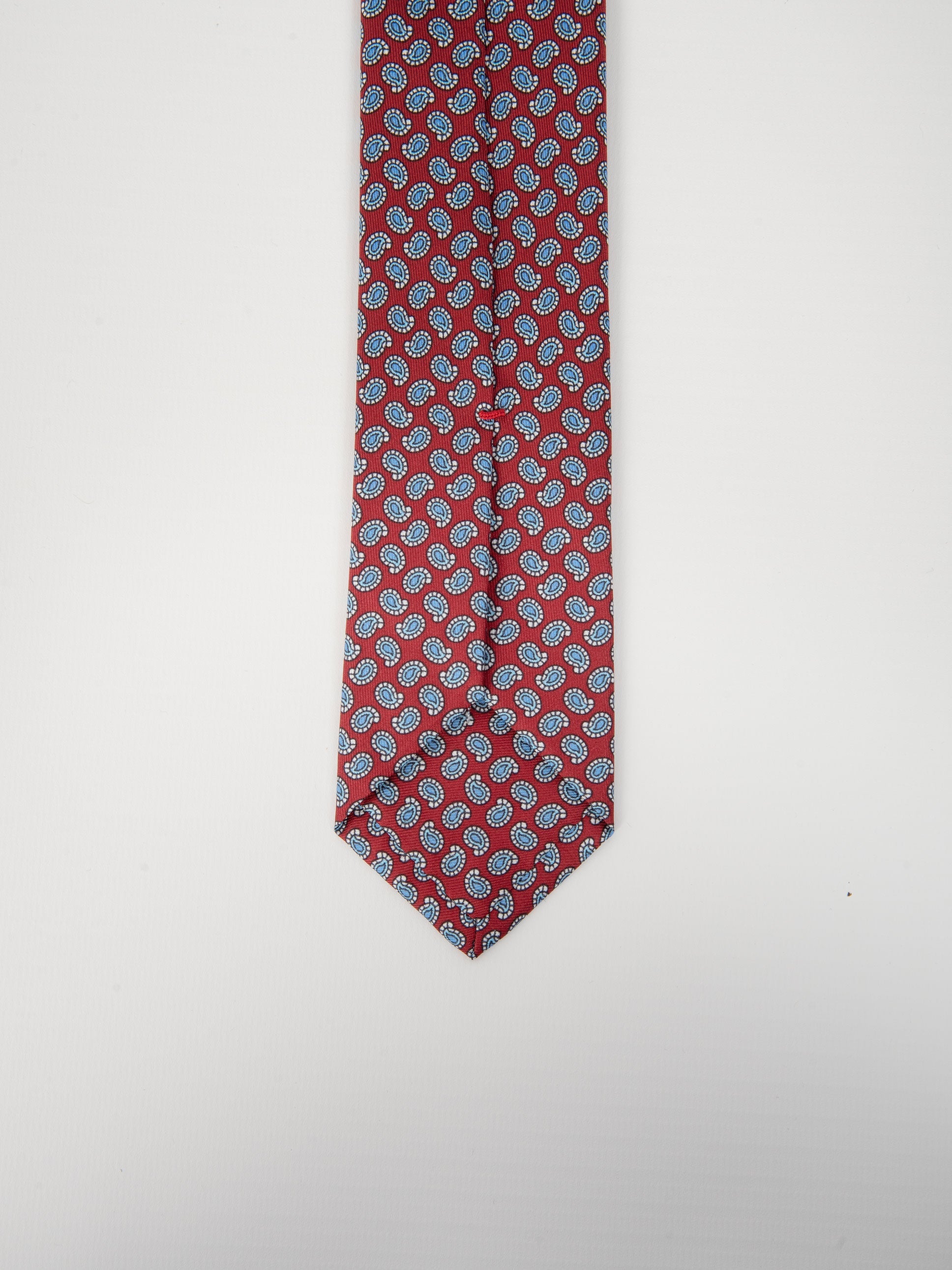 Naldi | Cravatta Seta Micro Paisley - Rosso Naldi | Cravatta Seta Micro Paisley - Rosso