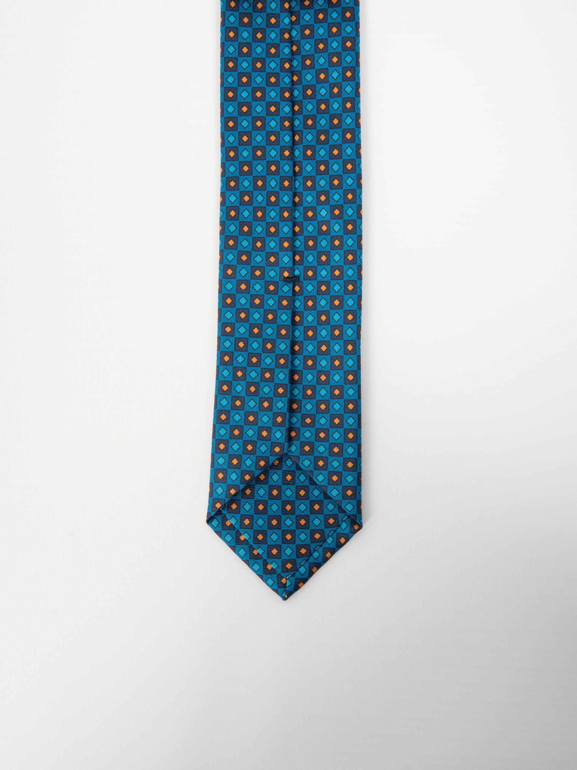 Cravatta Seta Diamantino - Azzurro