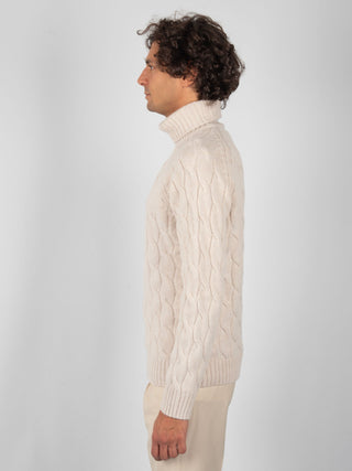 Maglia Collo Alto - Ecru