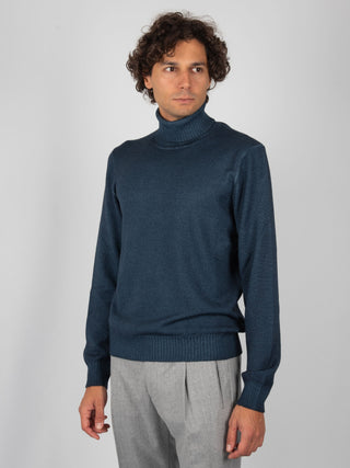 Maglia Collo Alto - Blu