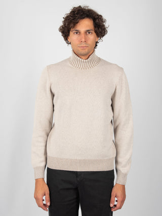 Maglia Collo Alto - Beige