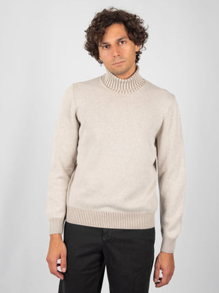 Maglia Collo Alto - Beige