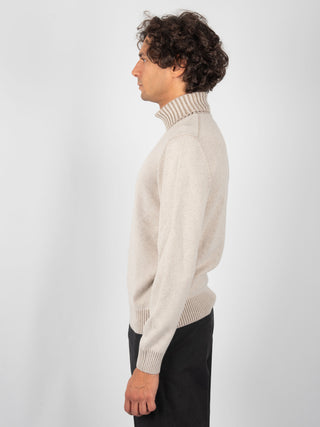 Maglia Collo Alto - Beige