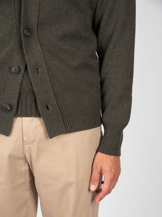 Maglia Cardigan - Verde Militare