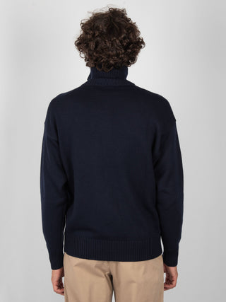 Maglia Full Zip - Blu Notte