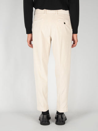 Pantalone Chiaia Velluto - Latte