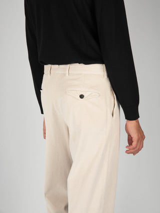 Pantalone Chiaia Velluto - Latte