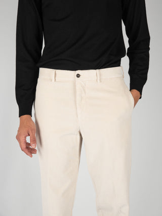 Pantalone Chiaia Velluto - Latte