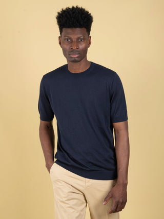 Maglia in Seta - Blu Notte