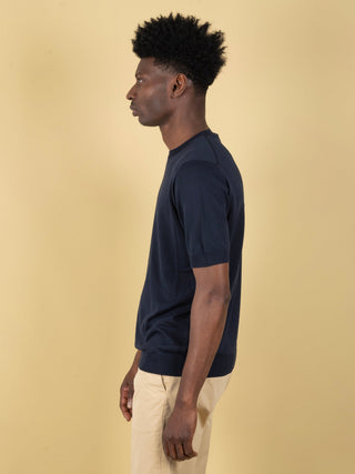 Maglia in Seta - Blu Notte