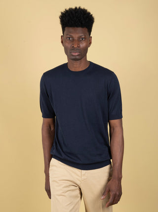 Maglia in Seta - Blu Notte