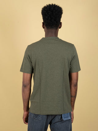 T-Shirt in Piquet - Verde Militare