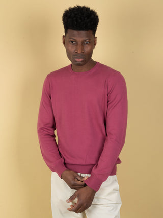 Maglia in Filo di Cotone - Lampone