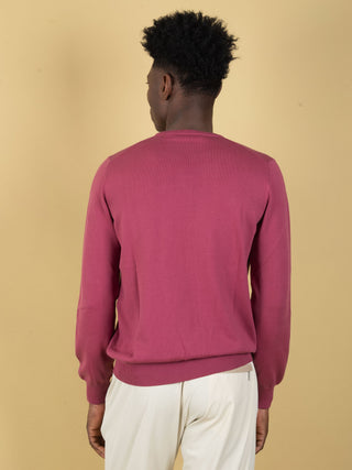 Maglia in Filo di Cotone - Lampone