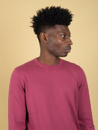 Maglia in Filo di Cotone - Lampone