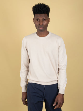 Maglia in Filo di Cotone - Crema