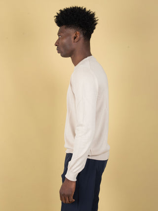 Maglia in Filo di Cotone - Crema