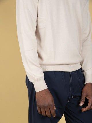 Maglia in Filo di Cotone - Crema