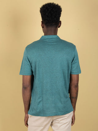 Polo in Lino - Smeraldo