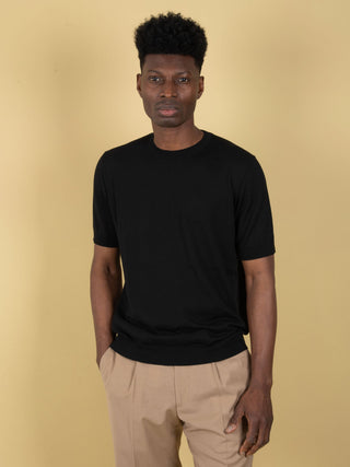 Maglia in Seta - Nero