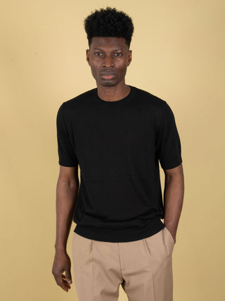 Maglia in Seta - Nero