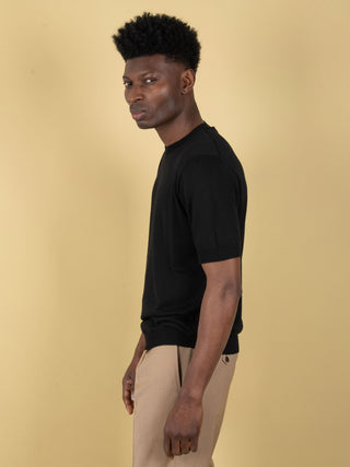 Maglia in Seta - Nero