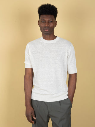 Maglia in Lino - Panna