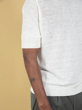 Maglia in Lino - Panna
