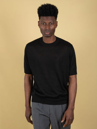 Maglia in Lino - Nero